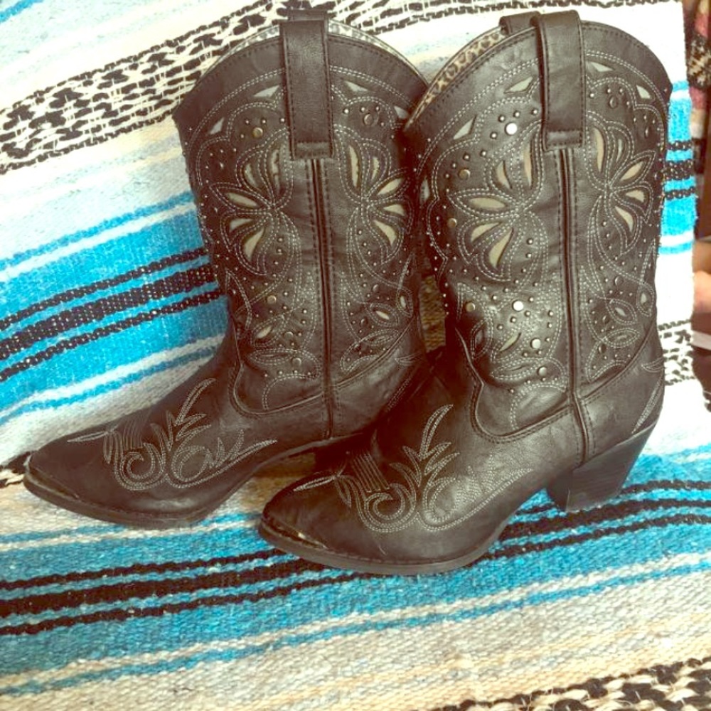 Women’s Black Dingo Cowboy Boots
